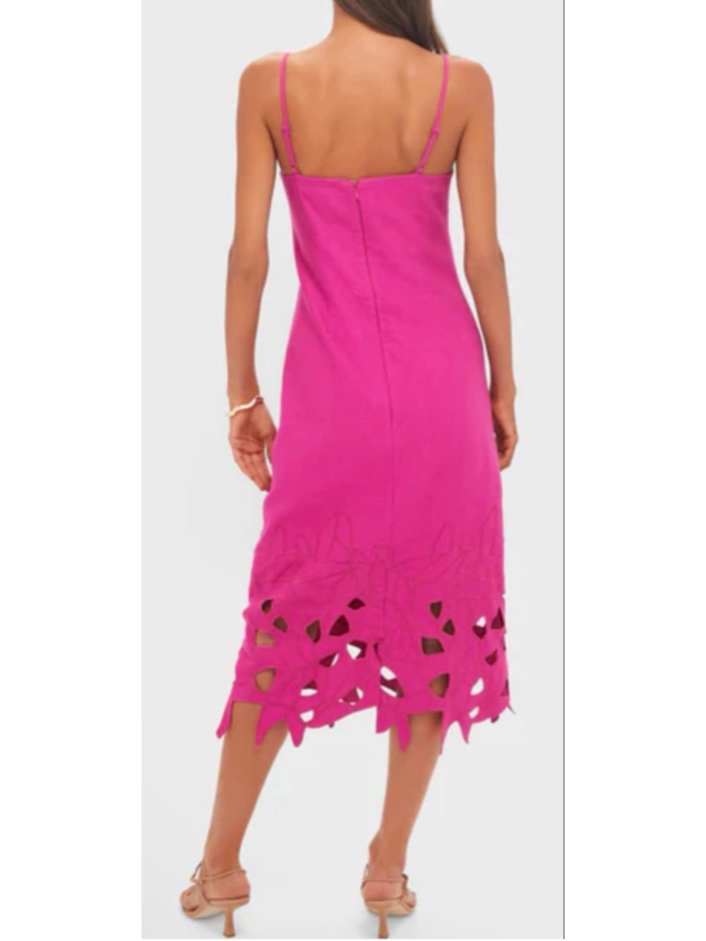 NWT Tuckernuck Hyacinth House Fuchsia Linen Somerset Maxi Dress S Sold Out Style - Picture 3 of 7